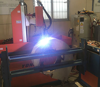 離心風(fēng)機自動焊接車間 離心風(fēng)機自動焊接車間